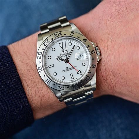 rolex explorer 2 16570 white|rolex explorer ii 16570 review.